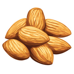 Close-up image of a detailed pile of almonds.