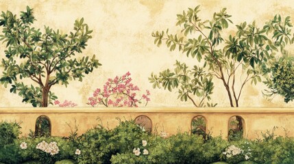 Traditional Mughal Wedding Card Design, Invitation template