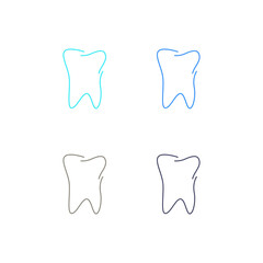 DENTAL CLINIC DENTIS SIGN SYMBOL LOGO VECTOR ISOLATED ON WHITE