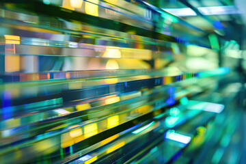 horizontal abstract colorful illustration of shiny transparent glass layer background