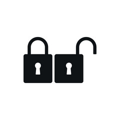 Padlock icons.