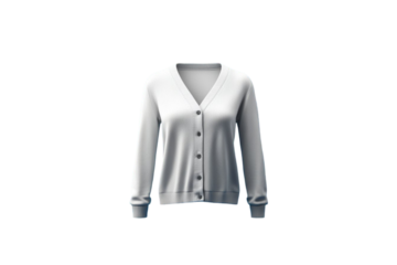 Simple blue women's winter cardigan, minimalist.