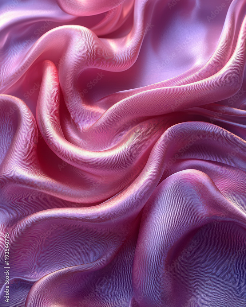 Poster a broad wavefront with vivid rose edges, blending into deeper mauve channels, reminiscent of liquid 