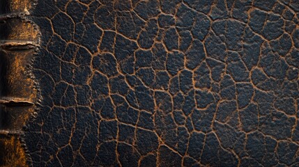 Close-Up of Vintage Book Cover Texture