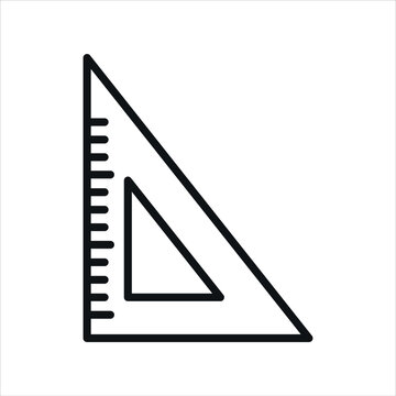 Setsquare icon.