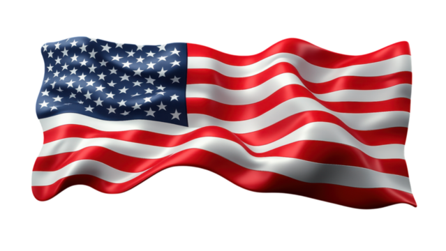 Celebrating american patriotism with minimalist american flag art digital artwork white background contemporary style