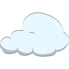 Obraz premium Cartoon Cloud Illustration