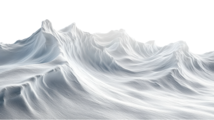 Serene White Winter Landscape Snowy Mountain Peaks Arctic Cold Ice Blizzard Snowdrift Frost Glacial