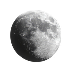 Detailed Moon Surface Lunar Crater Texture Celestial Body Space Exploration Image