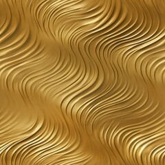 Seamless abstract waves gold and black decor pattern