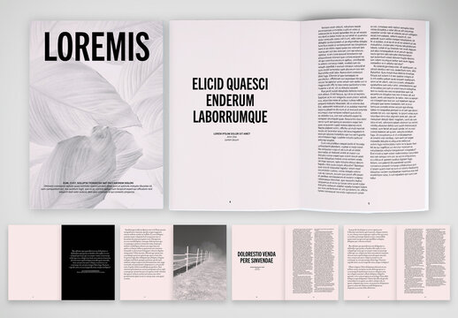 Contemporary Monochrome Publication Template