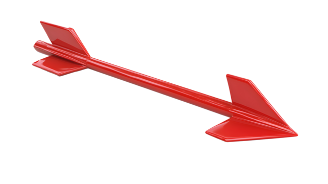 arrow 3d icon on white background 