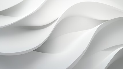 Fototapeta premium Sculptural White Waves Flowing Gracefully