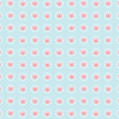 Soft yellow seamless floral pattern with stylized green blooms, perfect for spring textiles, home decor, retro stationery, and cheerful decorative designs.