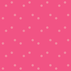 Bright pink seamless scattered flower pattern with soft pastel blooms, ideal for cute fabrics, playful stationery, baby girl decor, and cheerful designs.