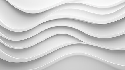 Elegant Waves of White Create Soothing Patterns