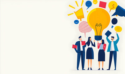 Flat vector illustration of sales planning concepts on a light background, featuring charts, graphs, and strategic elements for business analysis.