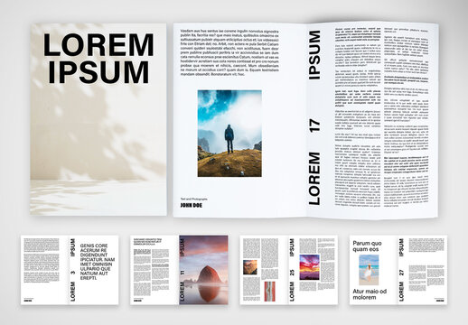 Structured Editorial Template with Creative Margins