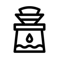 coffee filter line icon