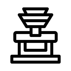 coffee roaster line icon