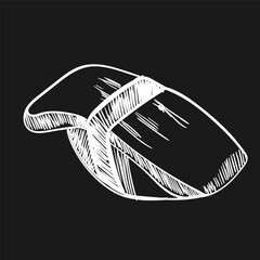 Unique flat vector drawing of a sushi piece with rice and fresh filling on a dark background