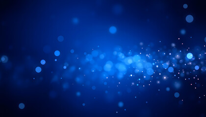 Fototapeta premium dark blue background with mesmerizing glowing particles scattered throughout, photo, with white tones