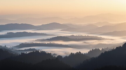 Serene mountain landscape with watercolor effect for travel posters, adventure branding, calm wallpaper designs, and nature-inspired graphics