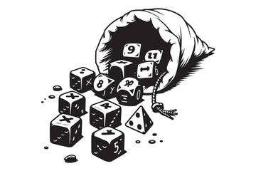 Dice Bag Silhouette Collection