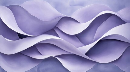 Abstract Lavender Waves Flowing Design