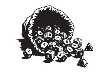Dice Bag Silhouette Collection