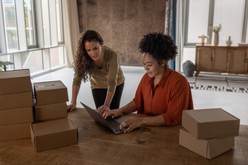 Two women starting up a green business together