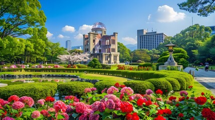 Fototapeta premium Hiroshima Peace Memorial, Japan. 