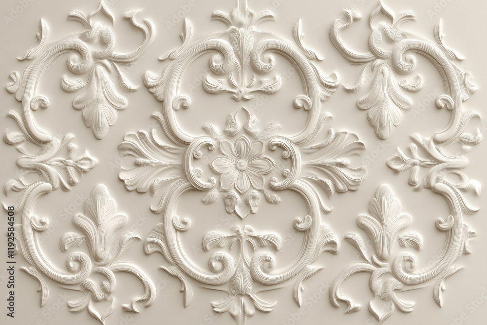 Poster sophisticated classical geometric 3d pattern. ancient ornament. background image. created with gener