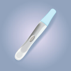 pregnancy test 3D. Icons 3d realistic render vector object. eggplant healthy vegetable. Icons 3d realistic render vector object. pregnancy test, expectation, medicine, mother, child, family, joy, disa