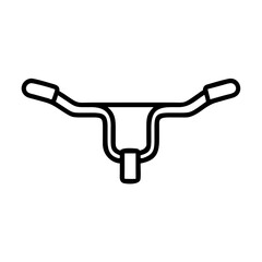 handlebar icon, handlebar line art - simple line art of handlebar, perfect for handlebar logos and icons and themed design