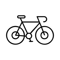 Fototapeta premium gravel bike icon, gravel bike line art - simple line art of gravel bike, perfect for gravel bike logos and icons and themed design