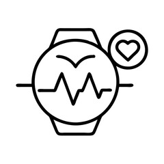 heart rate monitor for cyclists icon, heart rate monitor for cyclists vector,
