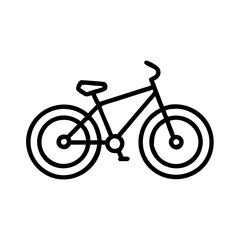 Obraz premium mountain bike icon, mountain bike line art - simple line art of mountain bike, perfect for mountain bike logos and icons and themed design