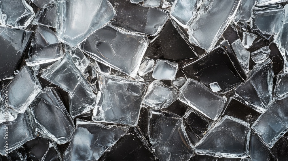 Aufkleber crushed glass texture abstract background for design and creative projects