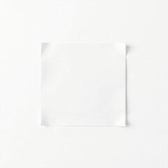 Paper Square Isolated On White Background
