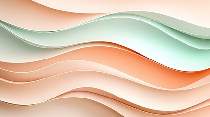 Obraz premium Cloudy abstract background concept. Abstract layered paper shapes in soft pastel colors creating a modern design effect.
