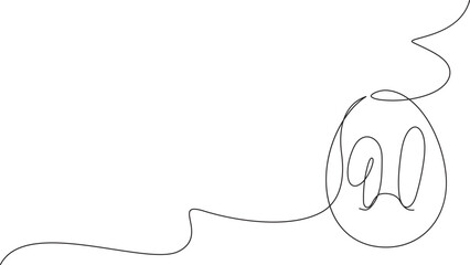 Easter background with ornament line art style, vector illustration eps 10