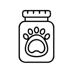 bear proof food canister icon, bear proof food canister line art - simple line art of bear proof food canister, perfect for bear proof food canister logos and icons and themed design