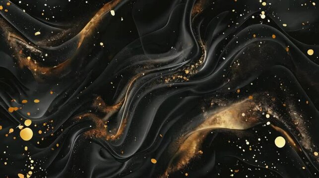 Abstract black and gold background	