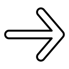 Obraz premium Right Arrow Vector Line Icon Design