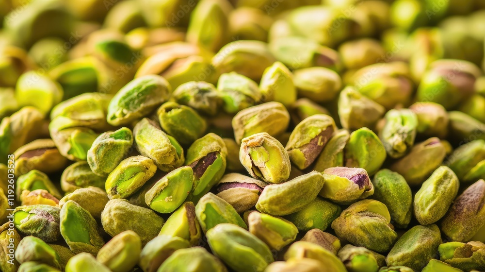 Poster pistachio nuts texture close-up showcasing crushed and whole elements for culinary and decorative us