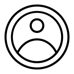 User Vector Line Icon Design