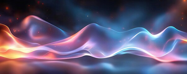 Obraz premium Blurred abstract background idea. Abstract colorful wave background with smooth flowing shapes and vibrant hues.