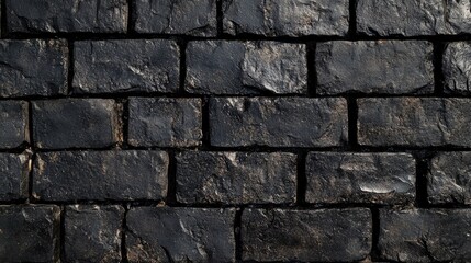 Naklejka premium Dark Textured Brick Wall Background for Design and Architecture Presentations