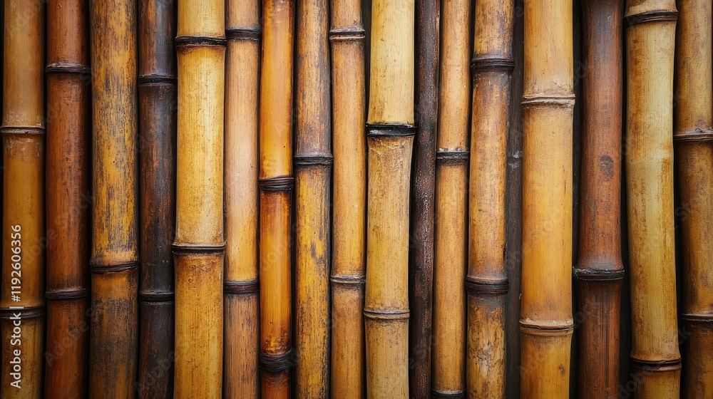 Poster natural bamboo texture for seamless background design showcasing earthy tones and organic patterns f